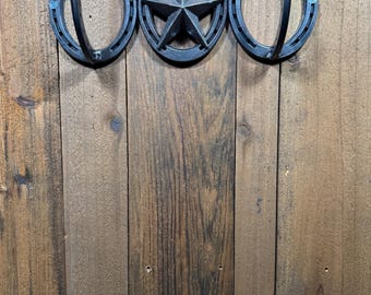 Horseshoe Coat Hook with Star