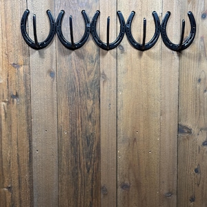 Five Horseshoe Coat Hook