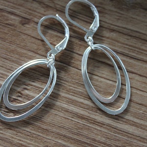 Sterling Silver Earrings, Dangle, Drop, Minimalist, Dainty, Delicate, Hoop, Gift for women