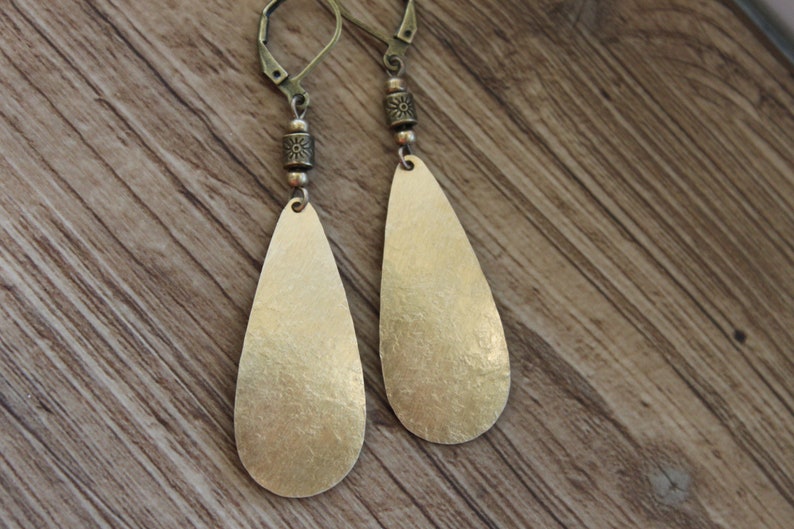 Retro Geometry Hollow Oval Alloy Pendant Earrings Antique Bronze Dangle Earrings For Women Ornament Ethnic Boho Charm Jewelry