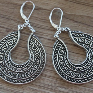 Antique Silver Earrings, Dangle Boho earrings, Boho Jewelry, Bohemian Earrings, Statement Earrings image 10