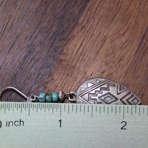 Turquoise Silver Earrings, Dangle Earrings, Boho Earrings, Boho Jewelry, Bohemian Earrings, Southwest Earrings, Western Jewelry image 9
