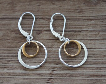 【HYERES LOR】[SALE] Noailles double circle earring 20cm Double Interlocking Circle Stud Earrings – Alexandra Marks