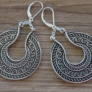 Antique Silver Earrings, Dangle Boho earrings, Boho Jewelry, Bohemian Earrings, Statement Earrings image 7