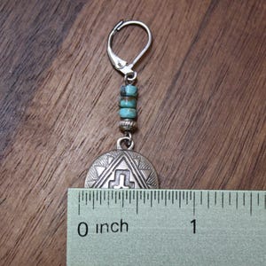 Turquoise Silver Earrings, Dangle Earrings, Boho Earrings, Boho Jewelry, Bohemian Earrings, Southwest Earrings, Western Jewelry image 10