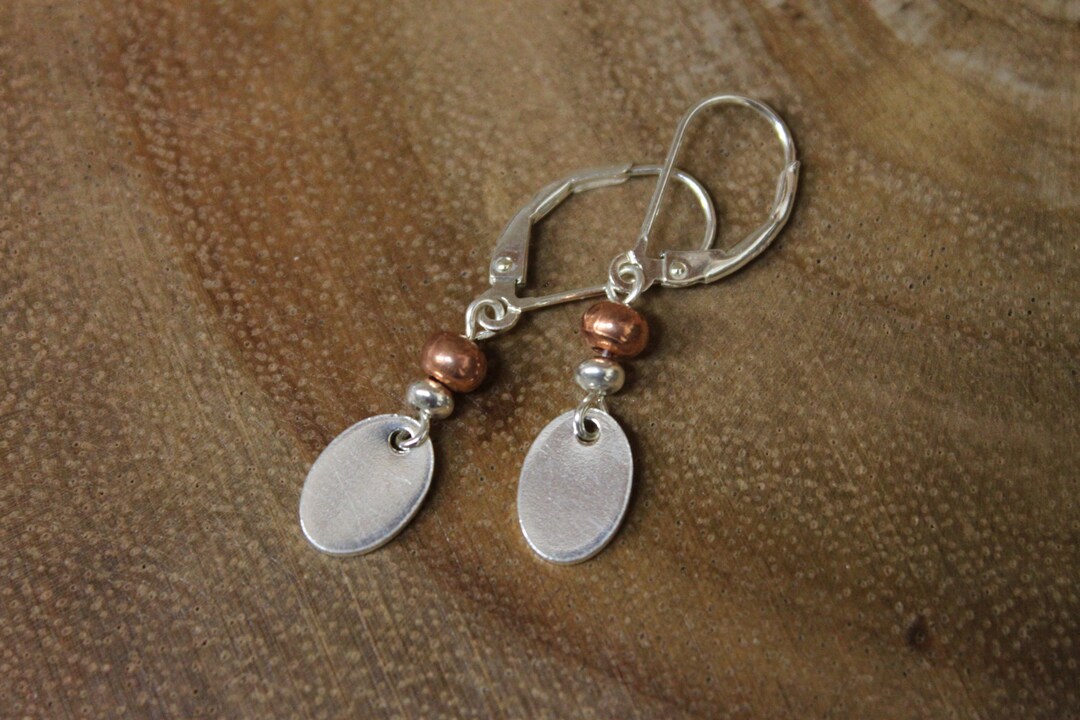 •LITTLE TOWERS• intarsia + silver dangle earrings main image 0