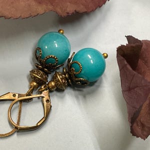 Turquoise Earrings Dangle Earrings Drop Earrings Small Earrings Gift For her Gift For women