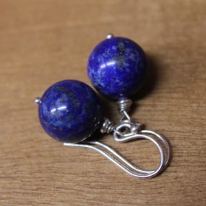 Lapis Lazuli Sterling Silver Dangle Earrings