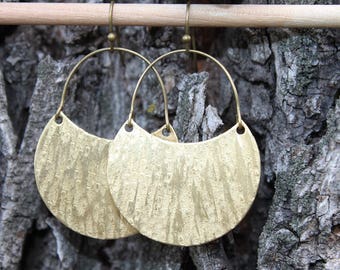 Brass Boho Earrings Dangle Drop Earrings Brass Jewelry Boho Jewelry Bohemian Earrings Bohemian Jewelry Statement Earrings