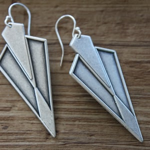 Geometric Silver Boho Earrings Dangle Drop Earrings Boho Jewelry Bohemian Earrings Gifts for women Gift for her