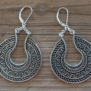 Antique Silver Earrings, Dangle Boho earrings, Boho Jewelry, Bohemian Earrings, Statement Earrings image 5