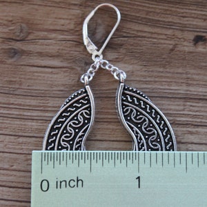 Antique Silver Earrings, Dangle Boho earrings, Boho Jewelry, Bohemian Earrings, Statement Earrings image 2