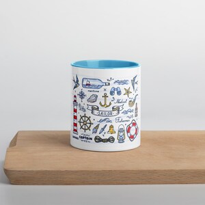 Nautical Mug with Color Inside