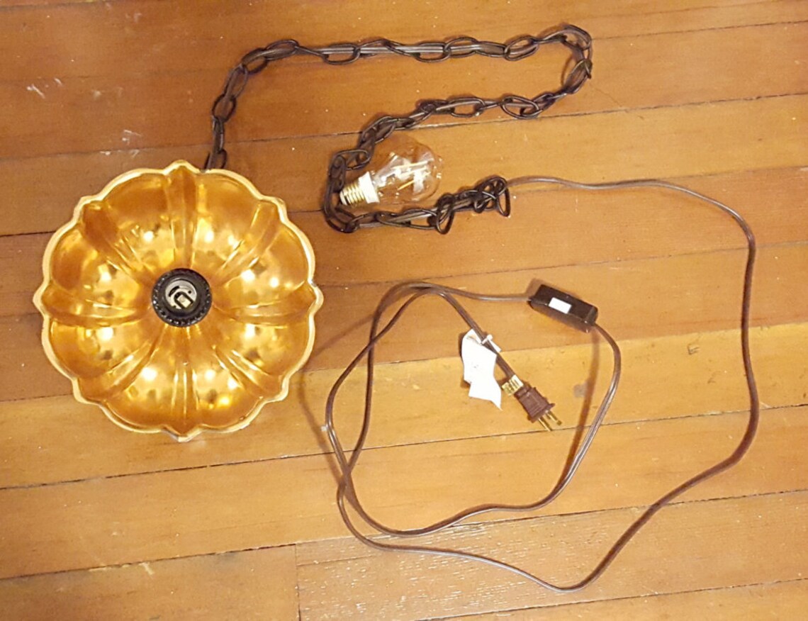 Bundt Pan Light Metal Lighting Re Purposed Baking Pan Etsy