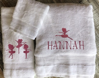 Ballerina Bath Towel Etsy