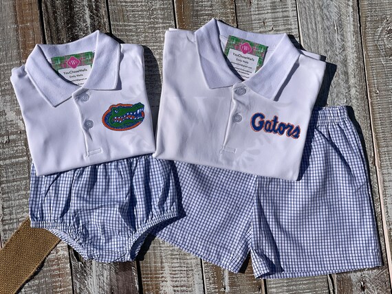 Monogrammed Boy Gator Polo Shirt 