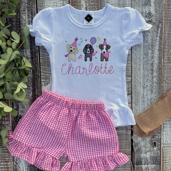 Dog Birthday Outfit Girl Etsy