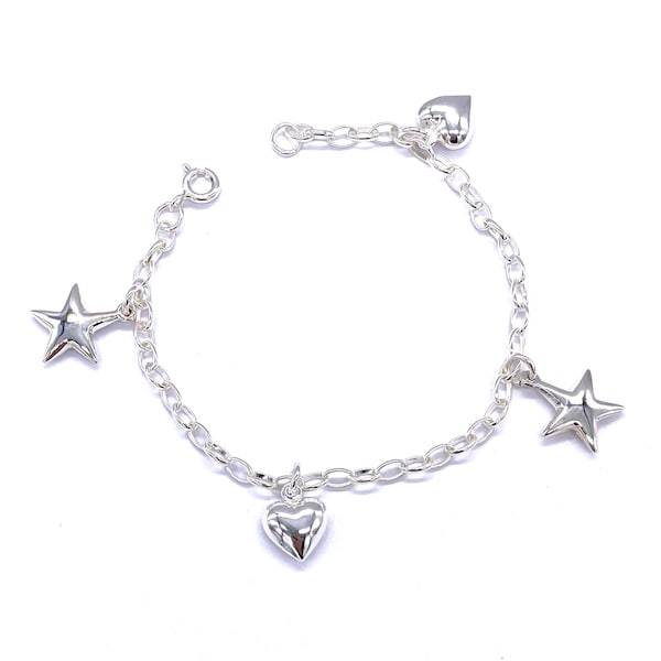 Star Charm Bracelet Etsy