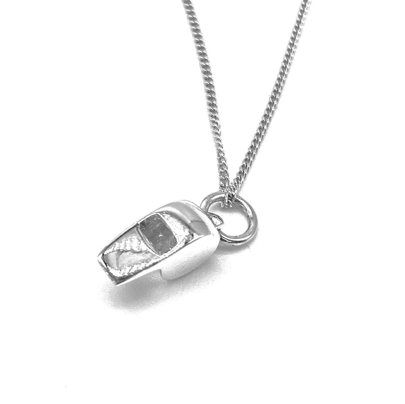 Sterling silver whistle pendant discount