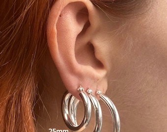 Orecchini A Perno In Argento 925 Con Sfera 4 Mm - Gioielli Britannici Heather Needham Silver In Confezione Regalo - 6