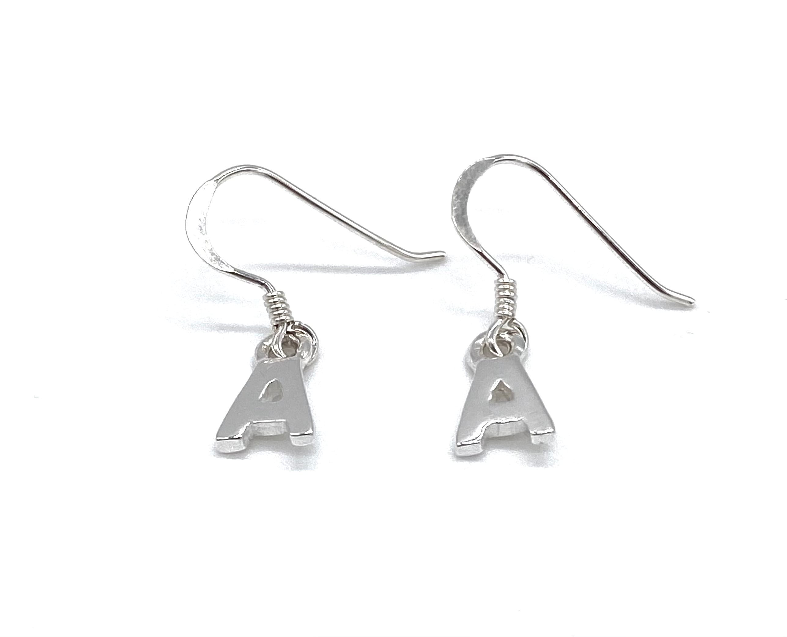 Initial dangle earrings clearance