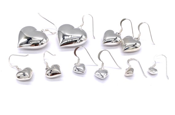 Set Di 3 Paia Di Orecchini Lunghi In Argento Con Pendenti A Cuore, Design Vario Con Catene, Gioielli Eleganti E Versatili Per Donna - 2
