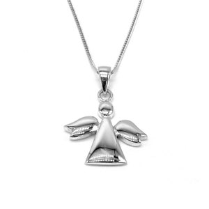 on 16, 18 or 20&quot; Silver Curb Chain or Without Chain