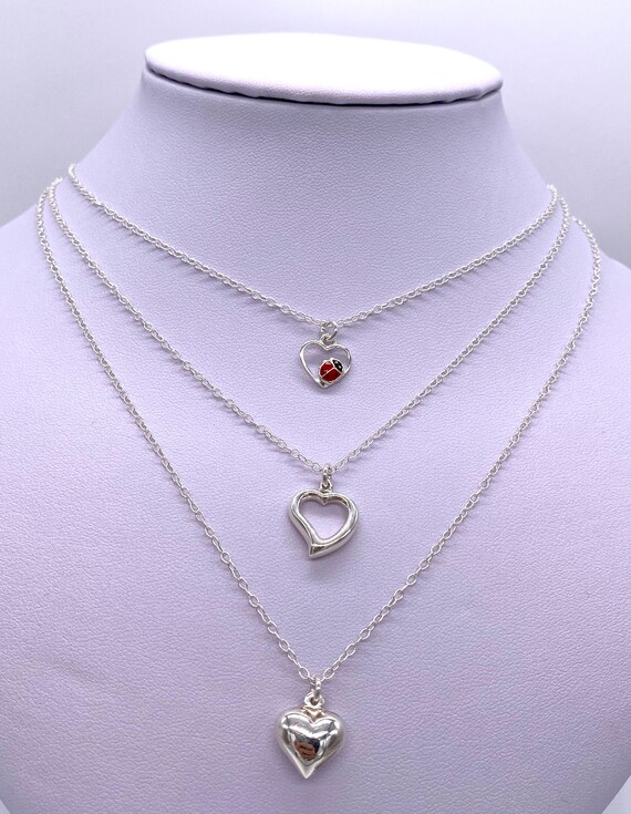 SILVER925 HEART MANTEL NECKLACE/ネックレス Heart Mantel Necklace – Valentine