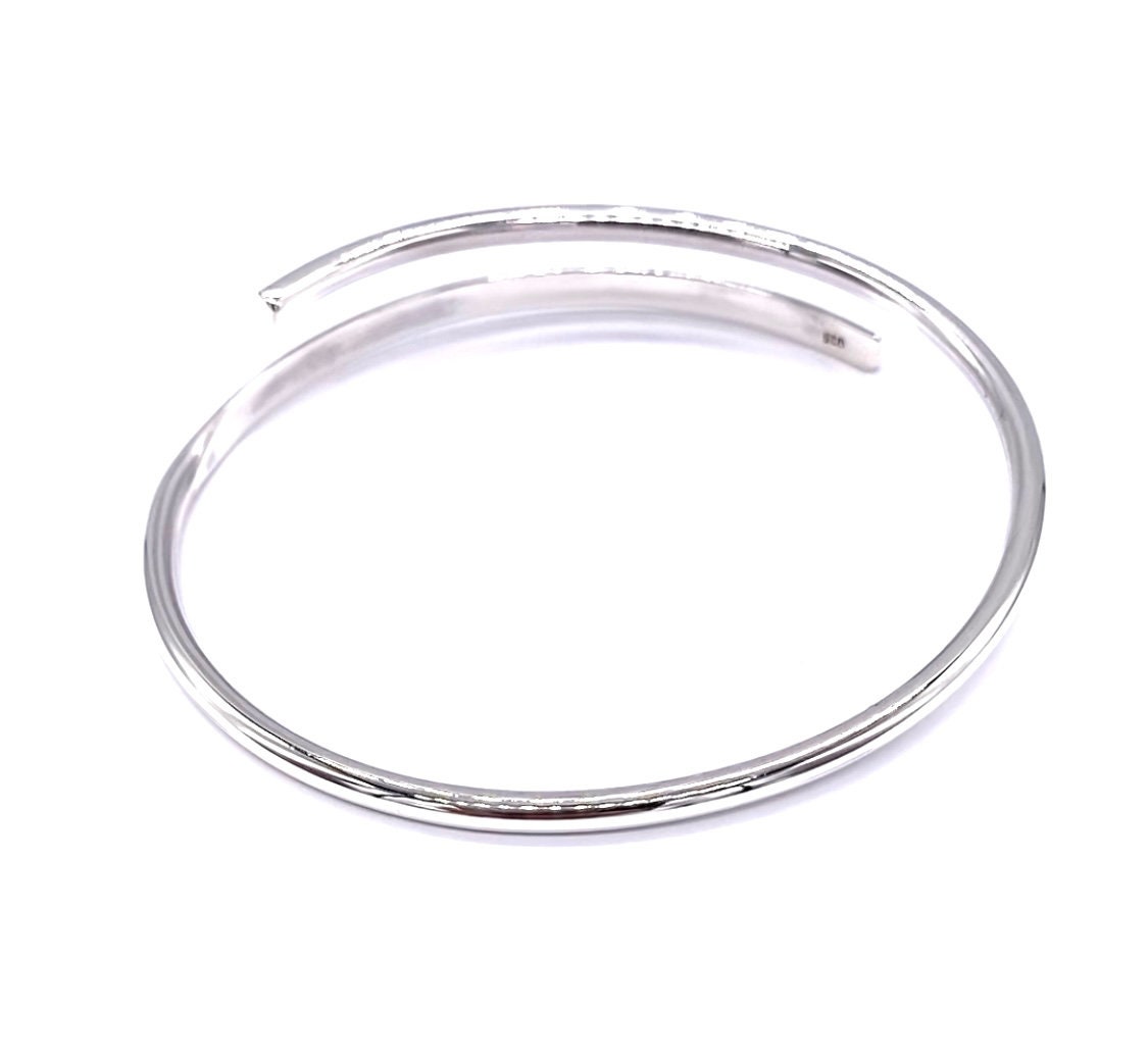 925 jewelry silver plated bangle bracelet,silver fashion jewelry 3MM Single  Ring Silvery Bangle /YAHPWMPC EMJCXLVH