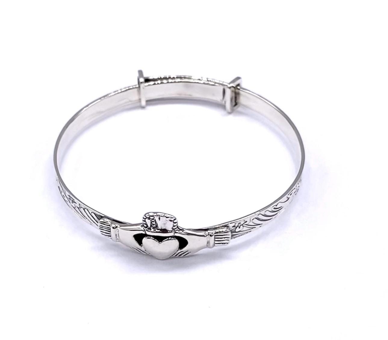 Pulsera Expansible Celta Para Mujer – Plata De Ley 925, Nudo Irlandés, Con Caja De Regalo