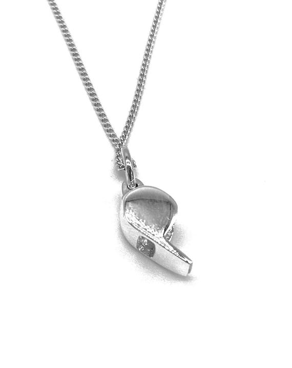 925 Sterling Silver Whistle Pendant, Charm on 16, 18 or 20