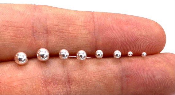 Set di 3 orecchini a perno in argento Sterling, con perline