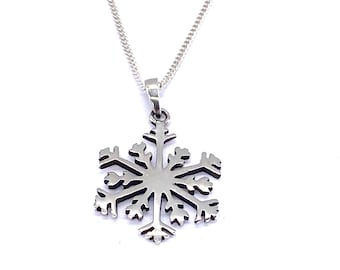 Pendentif Flocon De Neige Argent 925 - Zirconium Cristal - Charm Pour Bracelet Ou Collier - Cadeau Hiver Noël - 6