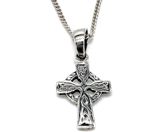 Silver Celtic Cross - Etsy