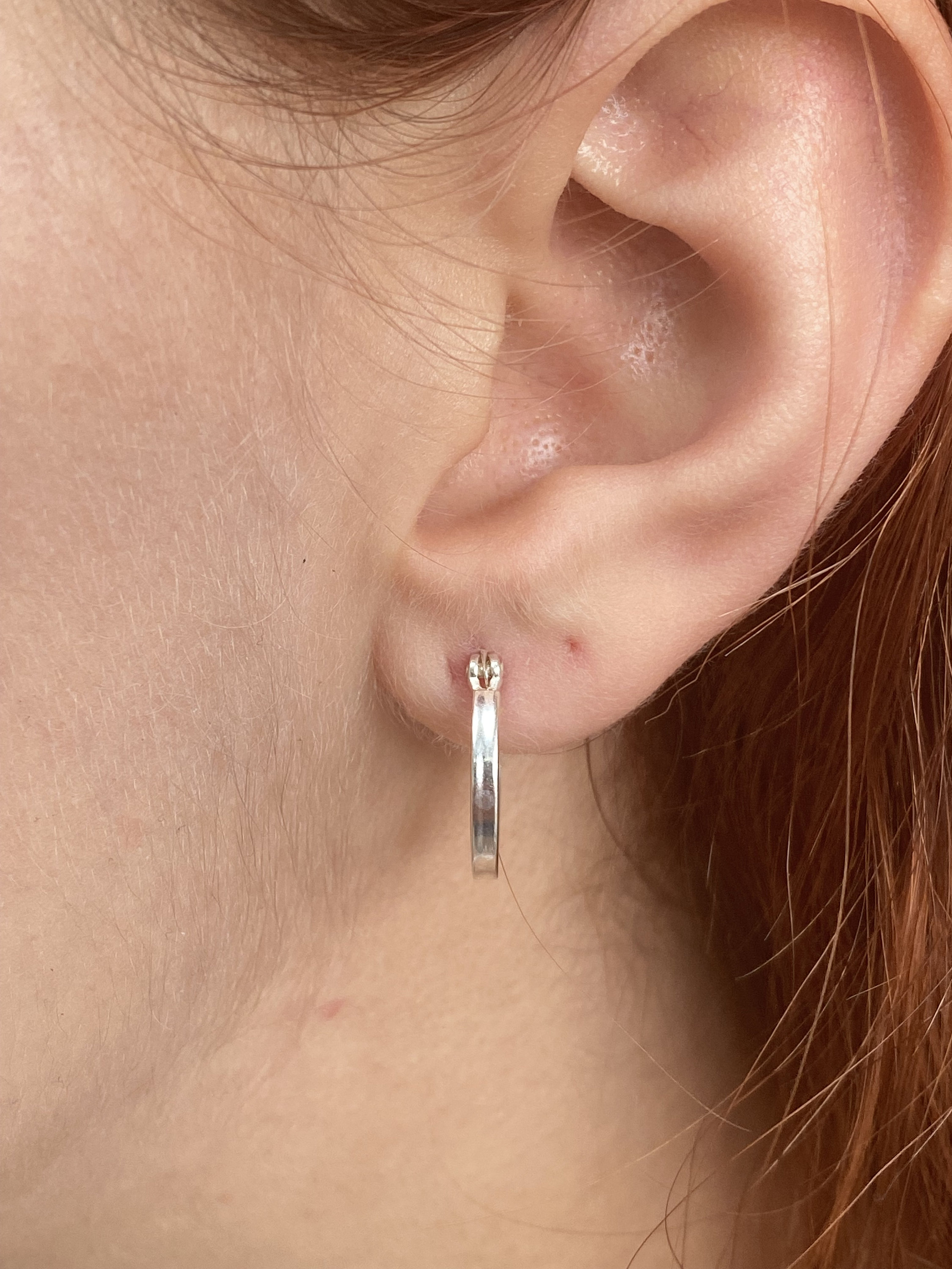韓国【TATIANA】(silver925) square stream hoop earring Designer fashion, Seoul-fully created | W Concept