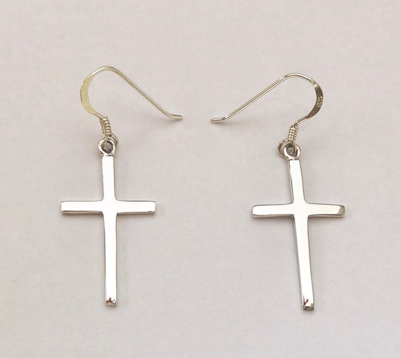 Gaelic Cross Drop Dangle Earrings 925 Sterling Silver CELTIC