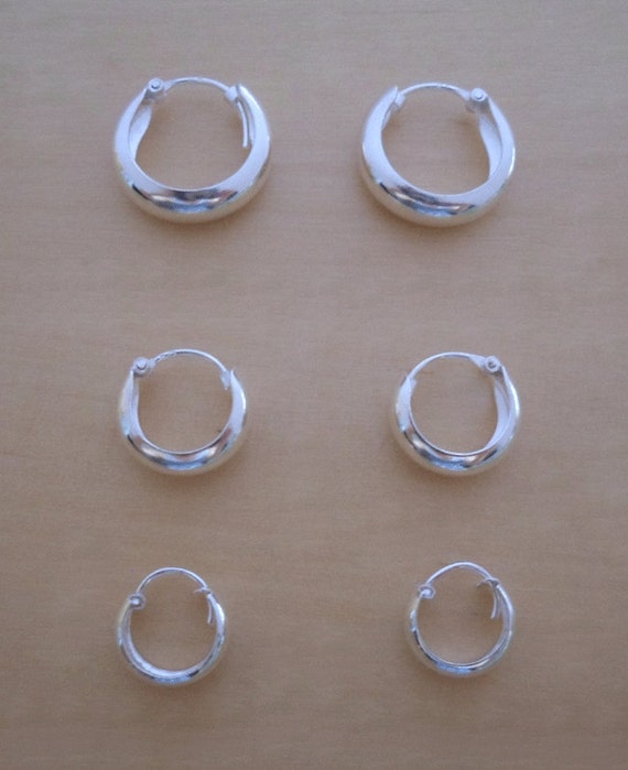 diámetro y 2 mm de espesor Plata Esterlina 925 pendientes de aro 18 mm