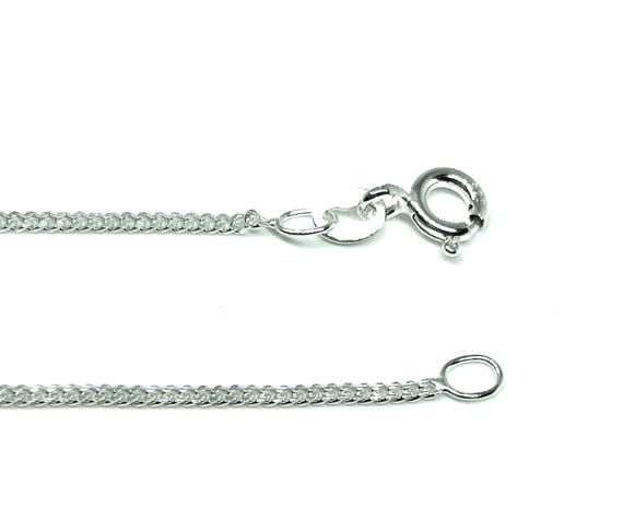Lot De 20 Colliers En Argent Sterling 925 - Chaîne Fine Gourmette 45,7 Cm (neuf Avec étiquettes)