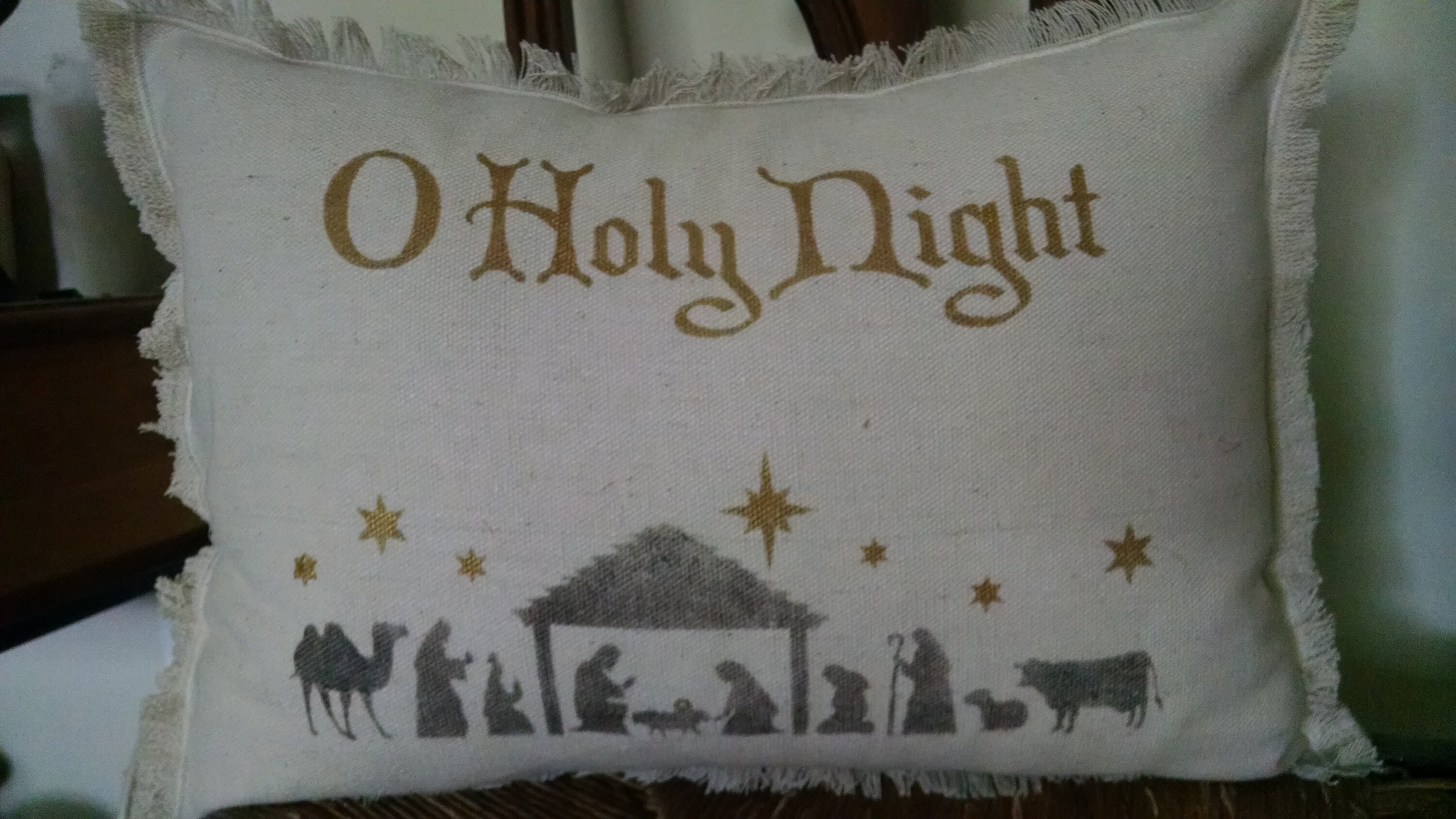 Oh Holy Night Church Pillow | Little Birdie