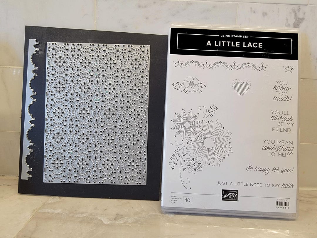 Stampin' Up! A Little Lace Stamp and Die Bundle - Etsy