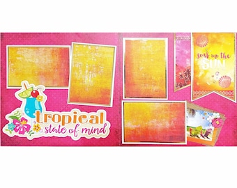Born to Sparkle 12" by 12" 2 Page Scrapbook Layout Kit - Etsy