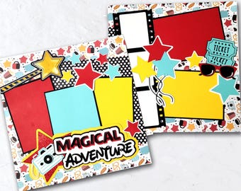 Happy Place 2 12x12 Disney Inspired DIY Scrapbook Page Kit - Makes 2 ...