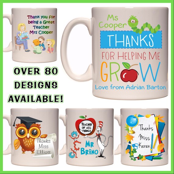 personalised coffee flask teacher