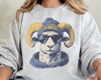 Rams Printed Mascot Sweatshirt