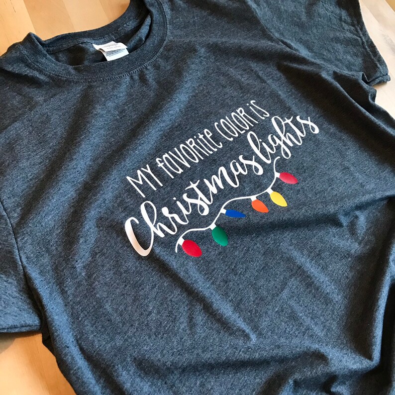 Download My favorite color is Christmas lights shirt | Etsy