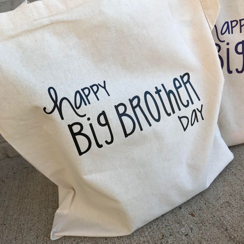 Big Sister Big Brother Hospital Busy Bag Natural Canvas Tote image 5