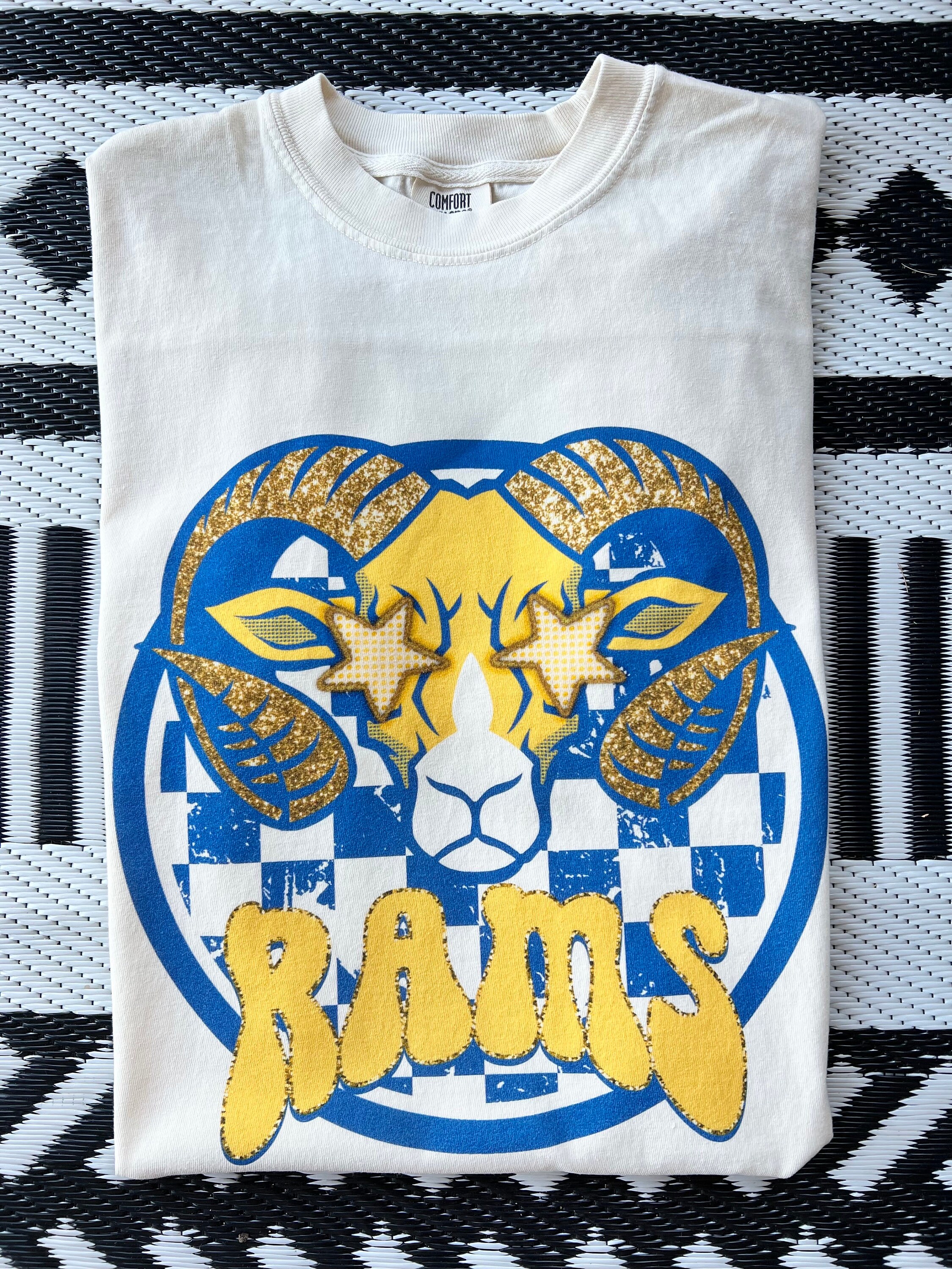 New 1980S S La Rams 80S Vintage Rams Los Angeles Rams Single Stitch 18X26  Rams Trench Shirt in 2023