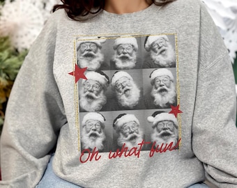 Candid Christmas Photoshoot | Retro Polaroid Style | Unisex Gildan Crewneck