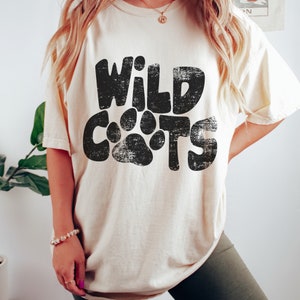 Wildcats Mascot Grunge Distressed Shirt | Unisex Mascot Shirt