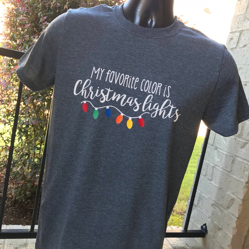 Download My favorite color is Christmas lights shirt | Etsy